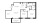 Juniper II - 2 bedroom floorplan layout with 1 bath and 988 square feet.